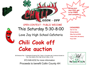 Chili Cook Off - Lovejoy High School