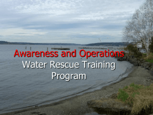 Welcome to the Zone 1 Water Rescue Awareness