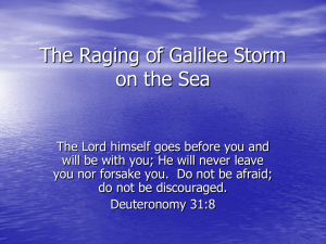 The Raging Storm on the Sea of Galilee