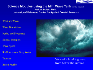 Waves_Discussion - Center for Applied Coastal Research