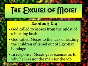The Excuses of Moses