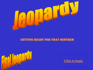 Jeopardy Review mid