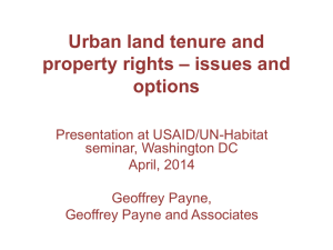 presentation - Land Tenure and Property Rights Portal