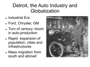 Anna Flegler: Detroit, the Auto Industry and Globalization
