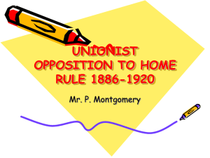 unionist opposition to home rule 1886-1920