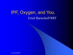IPF, Oxygen, and You
