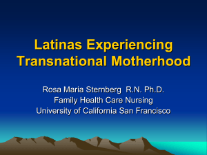 Latinas Experiencing Transnational Motherhood