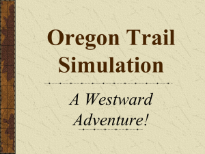 Oregon Trail interactive PowerPoint