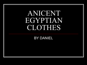 ANICENT EGYPTIAN CLOTHES