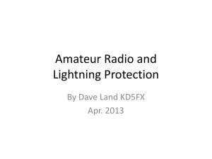 Amateur Radio and Lightning Protection