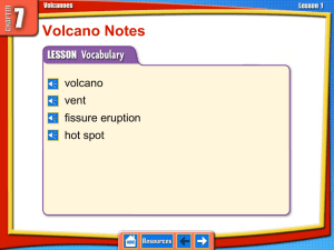 Volcano Notes