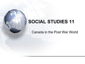 Canada in the Post War World