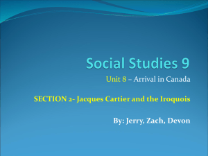 Jacques Cartier and the Iroquois By