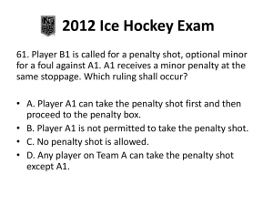2012 Ice Hockey Exam - Central Ohio Youth Ice Hockey Officials