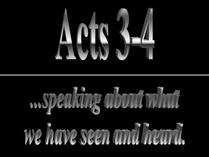 Theme of Acts