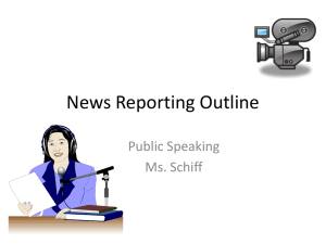 News Reporting Outline