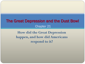 Causes of the Great Depression and the Dust Bowl