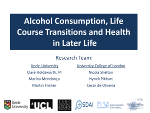 Alcohol Consumption, Life Course Transitions