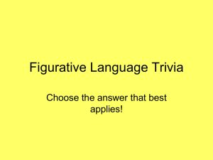 Figurative Language Trivia