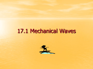 17.1 Mechanical Waves