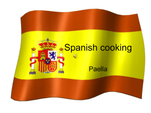 Spanish cooking