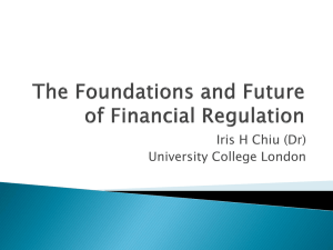 The Foundations and Future of Financial Regulation