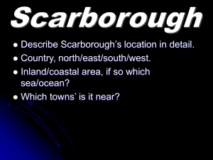 Scarborough 1 Location, land use and rock type / Scarborough 1