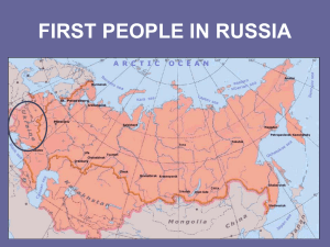 FIRST PEOPLE IN RUSSIA - Tarleton State University