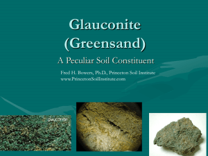 Glauconite A Peculiar Soil Constituent