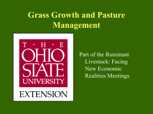 Grass Growth and Pasture Management