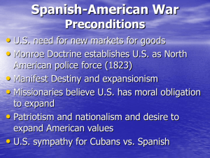 Spanish-American War Preconditions