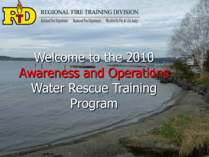 the Zone 1 Water Rescue Awareness Level On Line Training