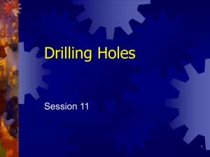 Drilling Holes - Skilled Trades Math On-line