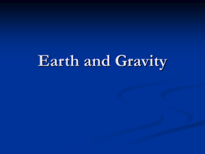 Earth and Gravity