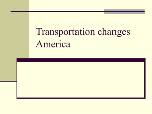 Transportation and moving west ppt