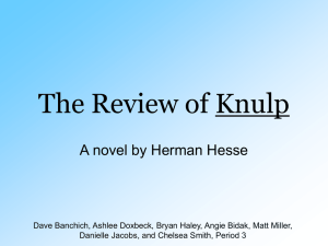 The Review of Knulp