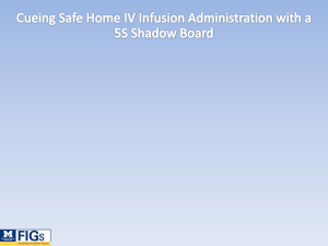 5S Shadowboard for Home IV Med Admin
