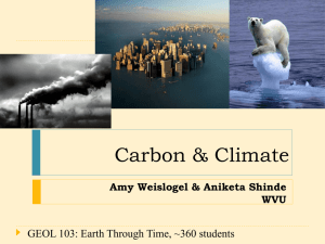 carbon and climate, wvu 2012