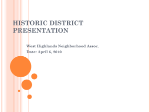 Historic District - West Highland Neighborhood Association