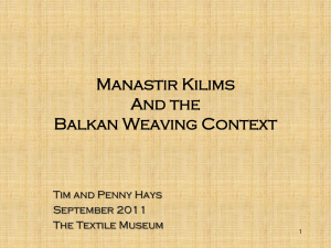 Manastir Kilims - R. John Howe: Textiles and Text