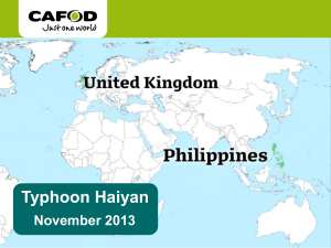 Typhoon Haiyan ppt for schools