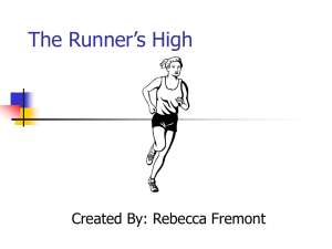 PowerPoint Presentation - The Runner`s High