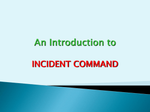 Incident Command Mini Intro