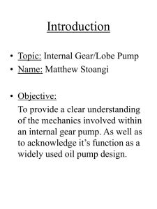Internal Gear/Lobe Pump