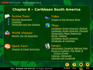 Chapter 8 - Caribbean South America