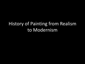 History of Painting from Realism to Modernism