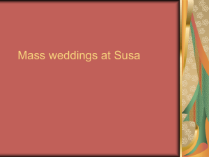 mass weddings at susa