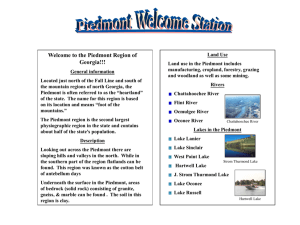 Welcome to the Piedmont Region of Georgia!!!