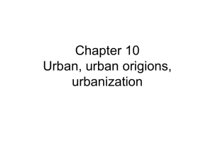 Urbanization - Crescent School