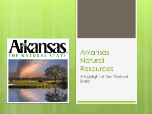Arkansas Natural Resources PowerPoint